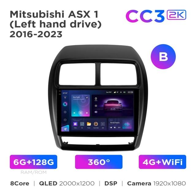 Radio samochodowe Teyes CC3 2k 6+128 Gb 360° Mitsubishi ASX 1 2016-2023 (B) 9"