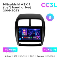 Radio samochodowe Teyes CC3L 4+64 Gb Mitsubishi ASX 1 2016-2023 (B) 9"