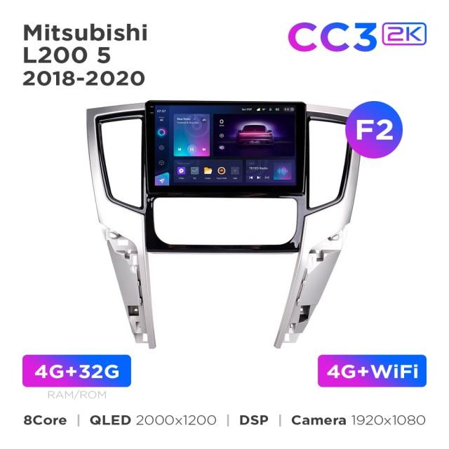 Radio samochodowe Teyes CC3 2k 4+32 Gb Mitsubishi L200 5 2018-2020 (F2) 9"