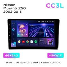 Radio samochodowe Teyes CC3L 4+64 Gb Nissan Murano Z50 2002-2008 9"