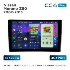 Radio samochodowe Teyes CC4 Pro 2k 12+256 Gb Nissan Murano Z50 2002-2008 9"
