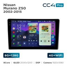 Radio samochodowe Teyes CC4 Pro 2k 8+128 Gb Nissan Murano Z50 2002-2008 9"
