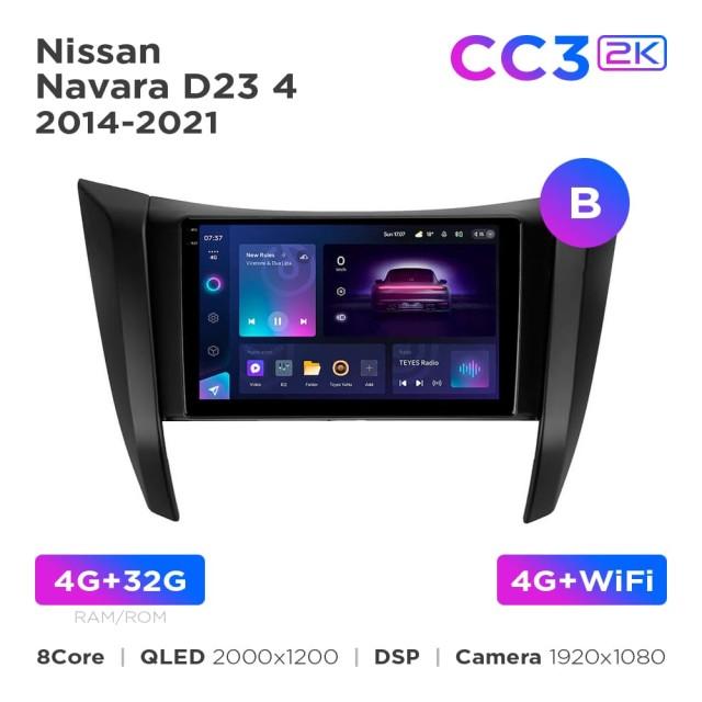 Radio samochodowe Teyes CC3 2k 4+32 Gb Nissan Navara D23 4 2014-2021 (B) 9"