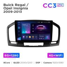 Radio samochodowe Teyes CC3 2k 6+128 Gb Buick Regal / Opel Insignia 2009-2013 9"