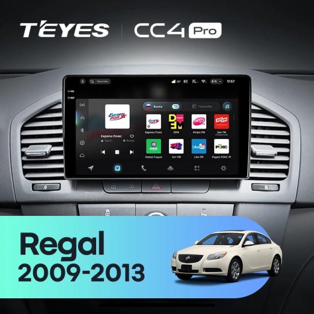 Radio samochodowe Teyes CC4 Pro 2k 8+128 Gb Buick Regal / Opel Insignia 2009-2013 9"