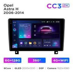 Radio samochodowe Teyes CC3 2k 6+128 Gb 360° Opel Astra H 2006-2014 (F1) 9