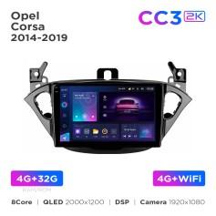 Radio samochodowe Teyes CC3 2k 4+32 Gb Opel Corsa 2014-2019 9"