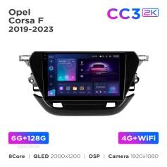 Radio samochodowe Teyes CC3 2k 6+128 Gb Opel Corsa F 2019-2023 9"