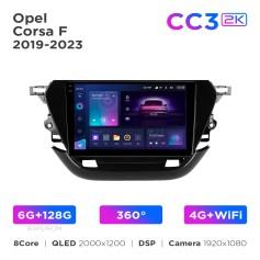 Radio samochodowe Teyes CC3 2k 6+128 Gb 360° Opel Corsa F 2019-2023 9