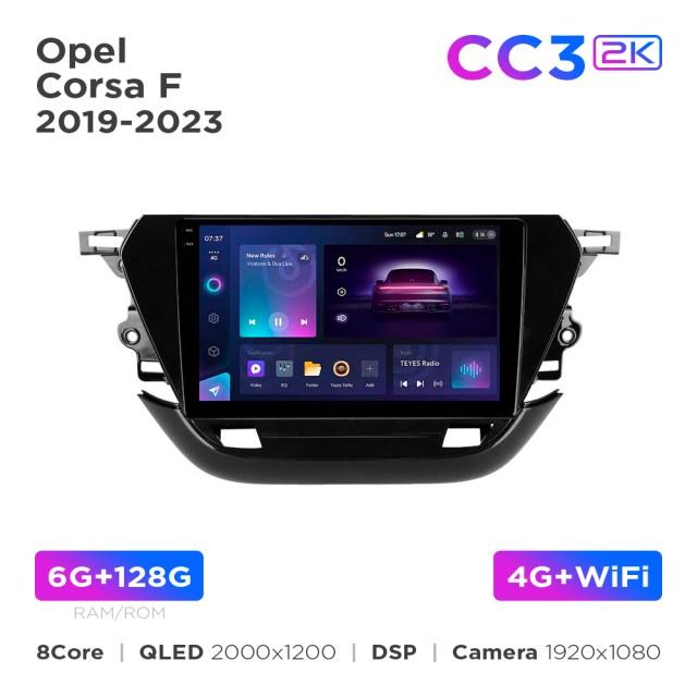 Radio samochodowe Teyes CC3 2k 6+128 Gb Opel Corsa F 2019-2023 9"