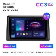 Radio samochodowe Teyes CC3 2k 4+32 Gb Renault Arkana 2019-2023 (F2) 10"