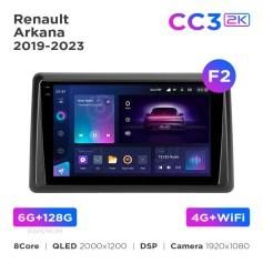 Radio samochodowe Teyes CC3 2k 6+128 Gb Renault Arkana 2019-2023 (F2) 10"