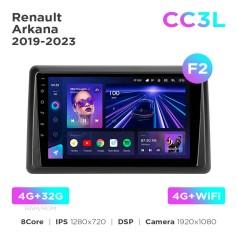 Radio samochodowe do Renault Arkana 2019-2023 (F2) Teyes CC3L 4+32 Gb 10"
