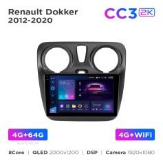 Radio samochodowe Teyes CC3 2k 4+64 Gb Renault Dokker 2012-2020 9