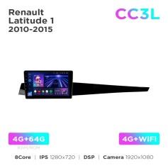 Radio samochodowe Teyes CC3L 4+64 Gb Renault Latitude 1 2010-2015 10"