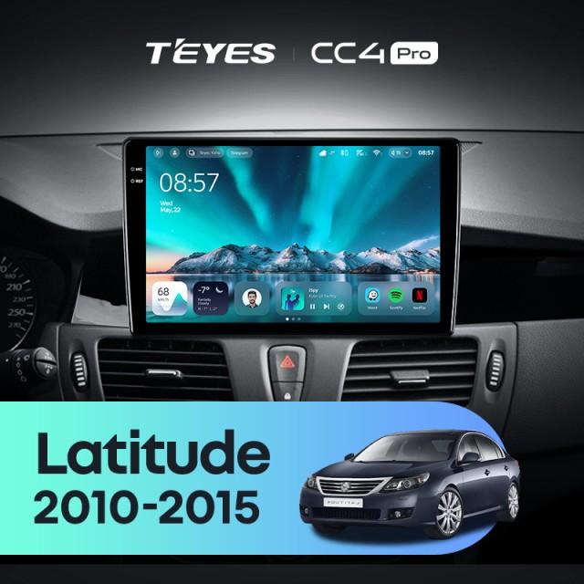 Radio samochodowe Teyes CC4 Pro 2k 12+256 Gb Renault Latitude 1 2010-2015 10"