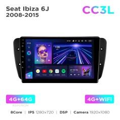 Radio samochodowe Teyes CC3L 4+64 Gb Seat Ibiza 6J 2008-2015 9"