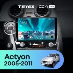 Radio samochodowe Teyes CC4 Pro 2k 12+256 Gb SsangYong Actyon C100 2005-2011 9"