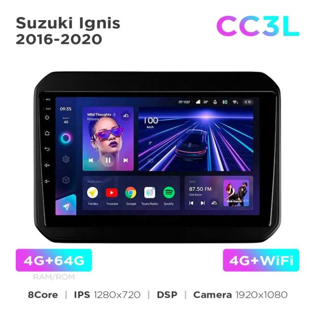 Radio samochodowe Teyes CC3L 4+64 Gb Suzuki Ignis 2016-2020 9"