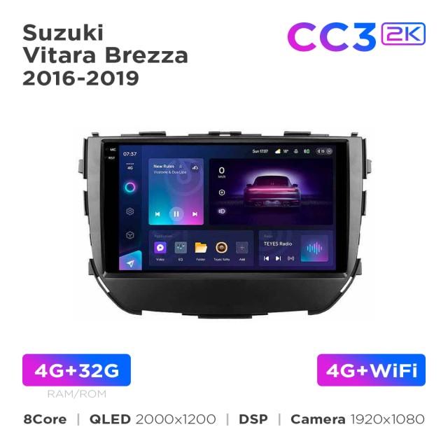 Radio samochodowe Teyes CC3 2k 4+64 Gb Suzuki Vitara Brezza 2016-2019 9"
