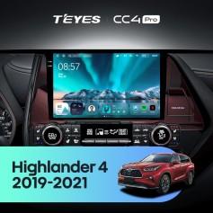 Radio samochodowe Teyes CC4 Pro 2k 12+256 Gb Toyota Highlander 4 XU70 2019-2021 9"