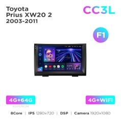 Radio samochodowe Teyes CC3L 4+64 Gb Toyota Prius XW20 2 2003-2011 (F1) 9"