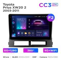 Radio samochodowe Teyes CC3 2k 6+128 Gb 360° Toyota Prius XW20 2 2003-2011 (F2) 9"