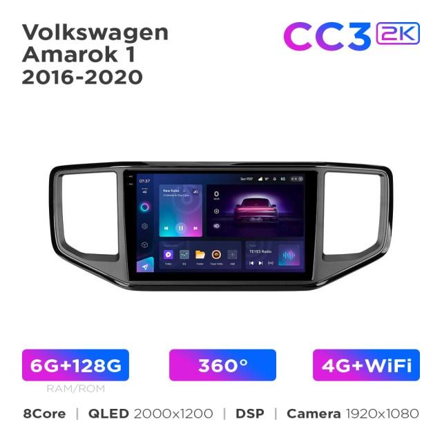Radio samochodowe Teyes CC3 2k 6+128 Gb 360° Volkswagen Amarok 1 2016-2020 9
