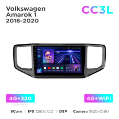 Radio samochodowe do Volkswagen Amarok 1 2016-2020 Teyes CC3L 4+32 Gb 9"