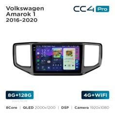 Radio samochodowe Teyes CC4 Pro 2k 8+128 Gb Volkswagen Amarok 1 2016-2020 9"