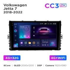Radio samochodowe Teyes CC3 2k 4+32 Gb Volkswagen Jetta 7 2018-2022 9"