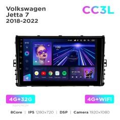 Radio samochodowe do Volkswagen Jetta 7 2018-2022 Teyes CC3L 4+32 Gb 9"