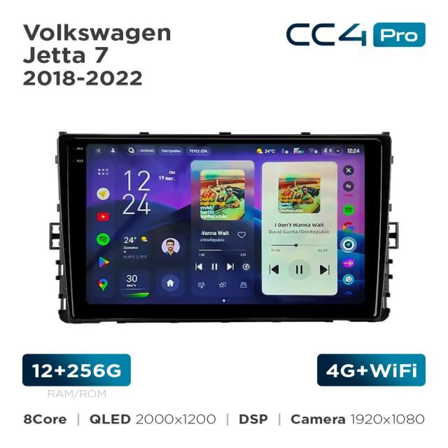 Radio samochodowe Teyes CC4 Pro 2k 12+256 Gb Volkswagen Jetta 7 2018-2022 9"
