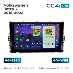 Radio samochodowe Teyes CC4 Pro 2k 8+128 Gb Volkswagen Jetta 7 2018-2022 9"