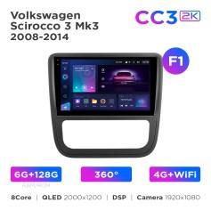 Radio samochodowe Teyes CC3 2k 6+128 Gb 360° Volkswagen Scirocco 3 Mk3 2008-2014 (F1) 9