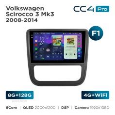 Radio samochodowe Teyes CC4 Pro 2k 8+128 Gb Volkswagen Scirocco 3 Mk3 2008-2014 (F1) 9"
