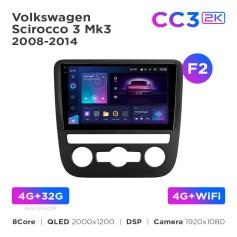 Radio samochodowe Teyes CC3 2k 4+32 Gb Volkswagen Scirocco 3 Mk3 2008-2014 (F2) 9"