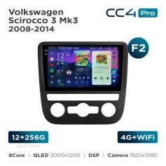 Radio samochodowe Teyes CC4 Pro 2k 12+256 Gb Volkswagen Scirocco 3 Mk3 2008-2014 (F2) 9"