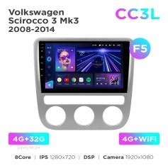 Radio samochodowe do Volkswagen Scirocco 3 Mk3 2008-2014 (F5) Teyes CC3L 4+32 Gb 9"