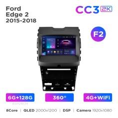 Radio samochodowe Teyes CC3 2k 6+128 Gb 360° Ford Edge 2 2015-2018 (F2) 9