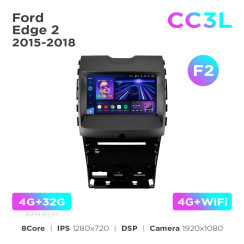 Radio samochodowe do Ford Edge 2 2015-2018 (F2) Teyes CC3L 4+32 Gb 9"