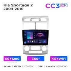 Radio samochodowe Teyes CC3 2k 6+128 Gb 360° Kia Sportage 2 2004-2010 9