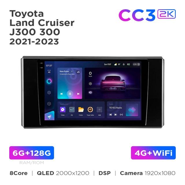 Radio samochodowe Teyes CC3 2k 6+128 Gb Toyota Land Cruiser J300 2021-2023 10"
