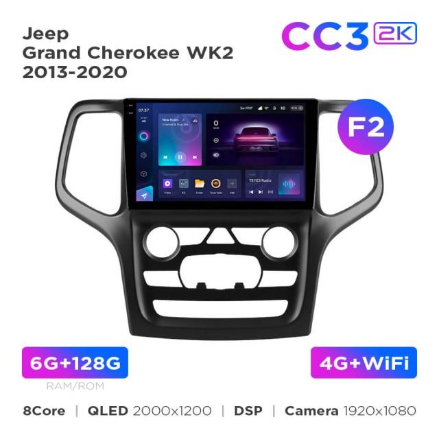 Radio samochodowe Teyes CC3 2k 6+128 Gb Jeep Grand Cherokee WK2 2013-2020 (F2) 9"
