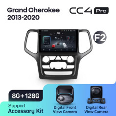 Radio samochodowe Teyes CC4 Pro 2k 8+128 Gb Jeep Grand Cherokee WK2 2013-2020 (F2) 9"