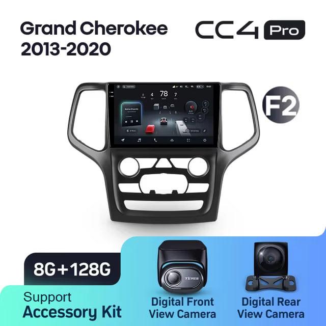 Radio samochodowe Teyes CC4 Pro 2k 8+128 Gb Jeep Grand Cherokee WK2 2013-2020 (F2) 9"