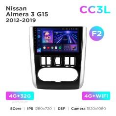 Radio samochodowe do Nissan Almera 3 G15 2012-2019 (F2) Teyes CC3L 4+32 Gb 9"