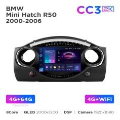 Radio samochodowe Teyes CC3 2k 4+64 Gb BMW Mini Hatch R50 2000-2006 9"