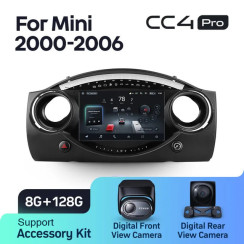Radio samochodowe Teyes CC4 Pro 2k 8+128 Gb BMW Mini Hatch R50 2000-2006 9"