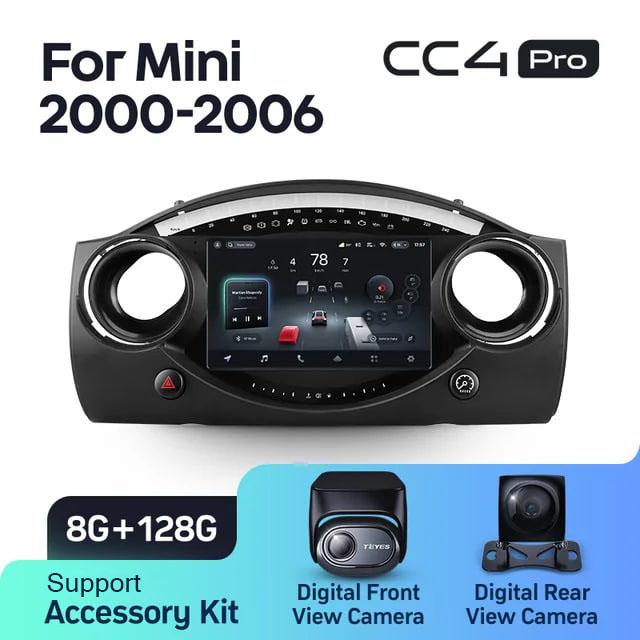 Radio samochodowe Teyes CC4 Pro 2k 8+128 Gb BMW Mini Hatch R50 2000-2006 9"